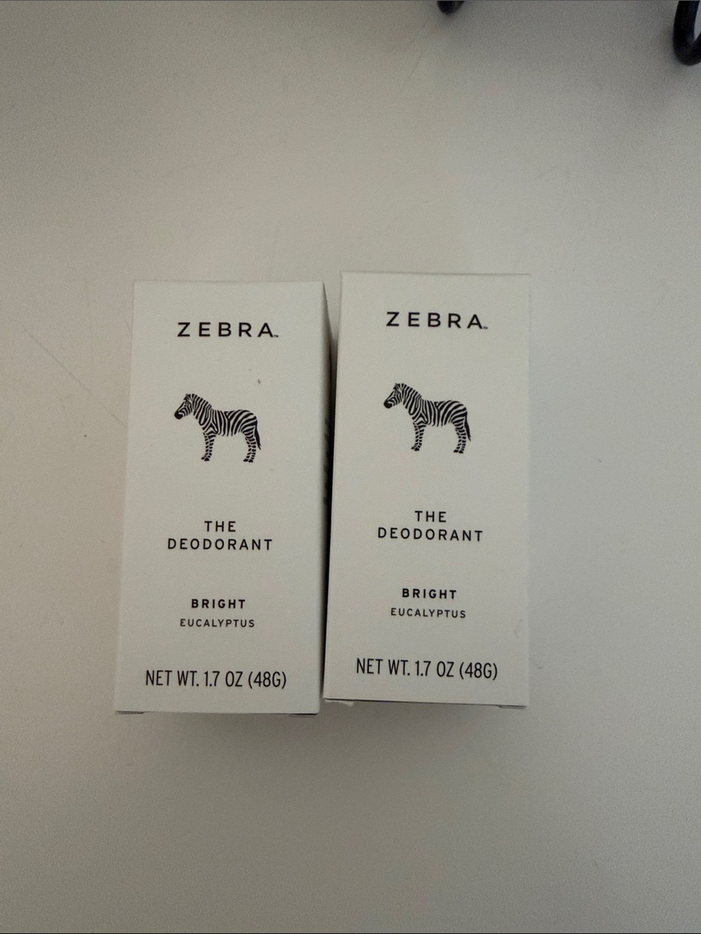 2 NEW Zebra The Deodorant Bright Eucalyptus - White & Black Packaging (2)